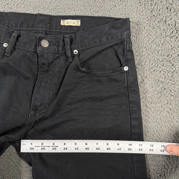 Polo Ralph Lauren Jeans Mens 30x30 Black 867 Classic Fit Denim Pants Preppy - Picture 13 of 16